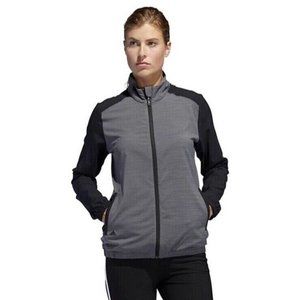 Adidas Women's Black Heather Block Full-Zip Wind Active Jacket Size XS
